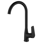 Baterie chiuveta bucatarie neagra Aqualine Lotta