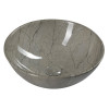 Lavoar baie rotund pe blat imitatie marmura gri Sapho Dalma 42 cm