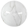 Lavoar baie rotund pe blat imitatie marmura alba Dalma Carrara 42 cm