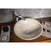 Lavoar rotund pe blat aspect marmura bej 42 cm Sapho Dalma Lavoar rotund pe blat aspect marmura bej 42 cm Sapho Dalma