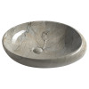 Lavoar oval portelan imitatie marmura gri Sapho Dalma 68 x 44 cm