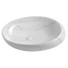 Lavoar oval Dalma imitatie marmura alba