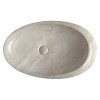 Lavoar oval pe blat aspect marmura bej Sapho Dalma