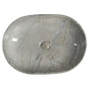 Lavoar oval Dalma Carrara imitatie marmura gri 59x42