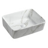 Lavoar dreptunghiular aspect marmura Dalma 47.5 x 37.5 cm
