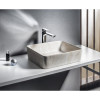 Lavoar dreptunghiular Dalma imitatie marmura bej 48x38 Lavoar dreptunghiular Dalma imitatie marmura bej 48x38