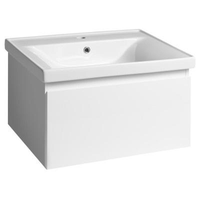 Dulap baie suspendat cu sertar pt lavoar 65 x 46 cm alb Aqualine Altair