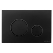 Clapeta rezervor incastrabil Schwab Vela negru, butoane rotunde