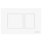 Clapeta rezervor wc incastrabil Schwab Vela alba, butoane dreptunghiulare