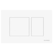 Clapeta rezervor wc incastrabil Schwab Vela alba, butoane dreptunghiulare