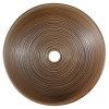Lavoar rotund handmade traditional pictat maro - albastru