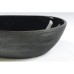 Lavoar baie oval asimetric pe blat Sapho negru - gri metalizat 51 x 38