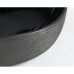 Lavoar oval pe blat negru - gri metalizat Sapho 58x40