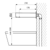 Baterie de perete cu senzor Sapho Wall