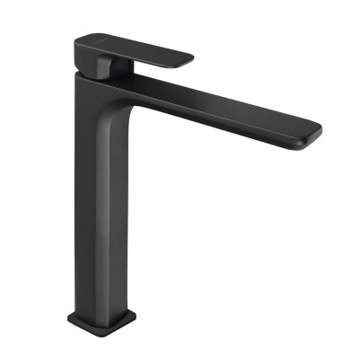 Baterie lavoar pe blat Sapho Spy negru mat