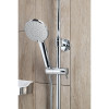 Set dus Aqualine Liga cu baterie termostat, reglabil pe inaltime