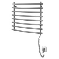 Radiator portprosop electric Aqualine 57x46 cm 72W gri metalizat
