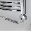 Rezistenta electrica cu termostat radiator portprosop Sapho TETE 600W argintiu