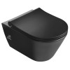WC suspendat cu bideu 2 in 1 negru 53 x 35.5 cm Sapho AVVA