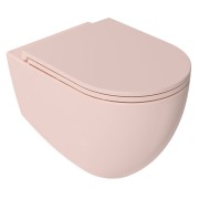 WC suspendat roz semirotund Isvea Infinity 53x36