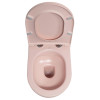 Vas WC suspendat roz salmon semirotund 53 x 36 cm Isvea Infinity