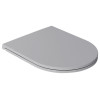 Capac toaleta WC culoare gri smirotund soft close Isvea Infinity