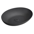 Lavoar ciment oval pe blat Toneb Formigo 60x40 negru antracit