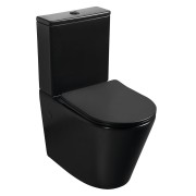 WC negru cu rezervor si mecanism monobloc Sapho Paco Rimless- SET