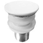 Ventil lavoar RockStone click-clack alb mat