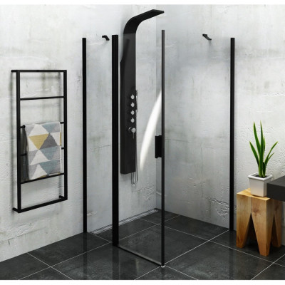 Cabina dus profile negre Polysan Zoom 100x100 usa batanta