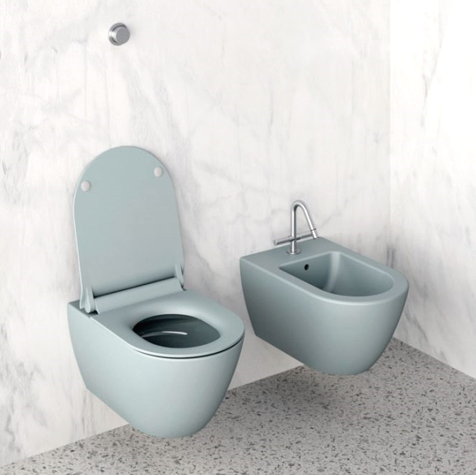 Amenajare baie wc albastru Amenajare baie wc albastru