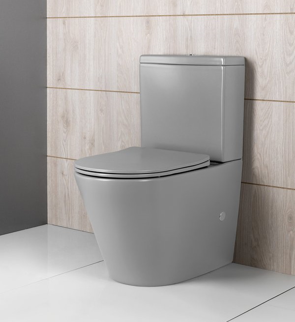 Echipare baie vas wc cu rezervor gri mat Paco