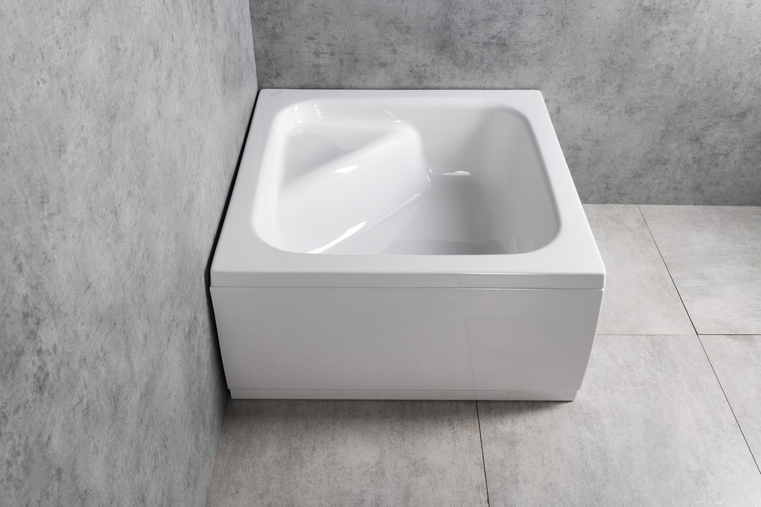 Cadita dus inalta cu sezut Visla 80x80 cm