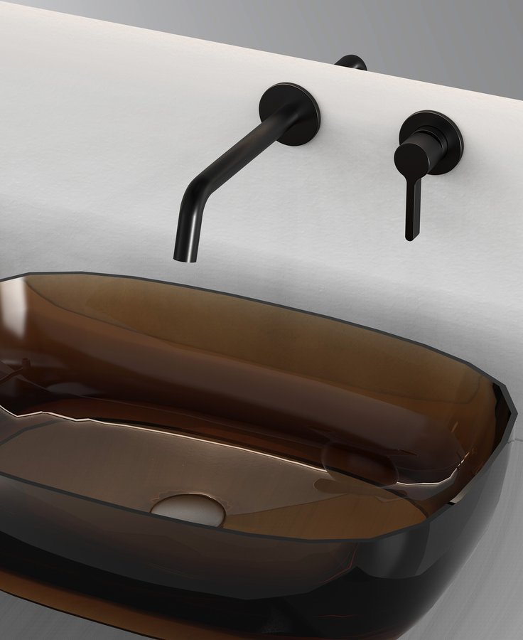 Exemplu montaj baterie incastrabila lavoar pe blat