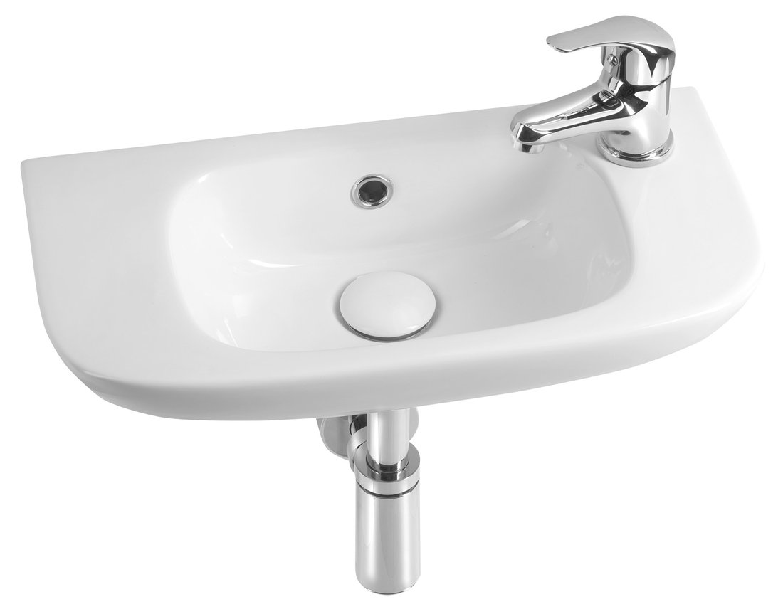 Accesorizare lavoar baie mic cu baterie si sifon Accesorizare lavoar baie mic cu baterie si sifon