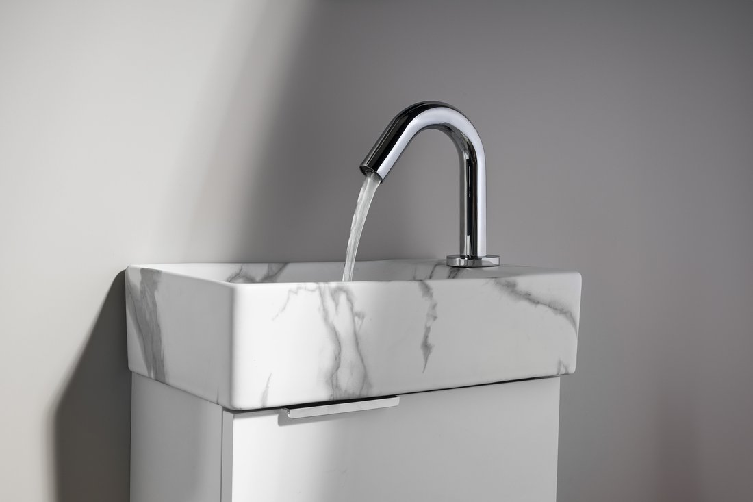 Baterie lavoar cu senzor cilindrica minimalista Sapho