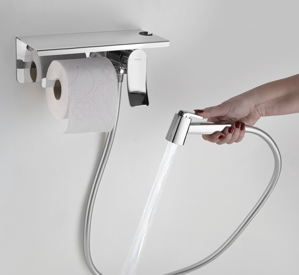 Exemplu montaj baterie multifunctionala bideu Sapho