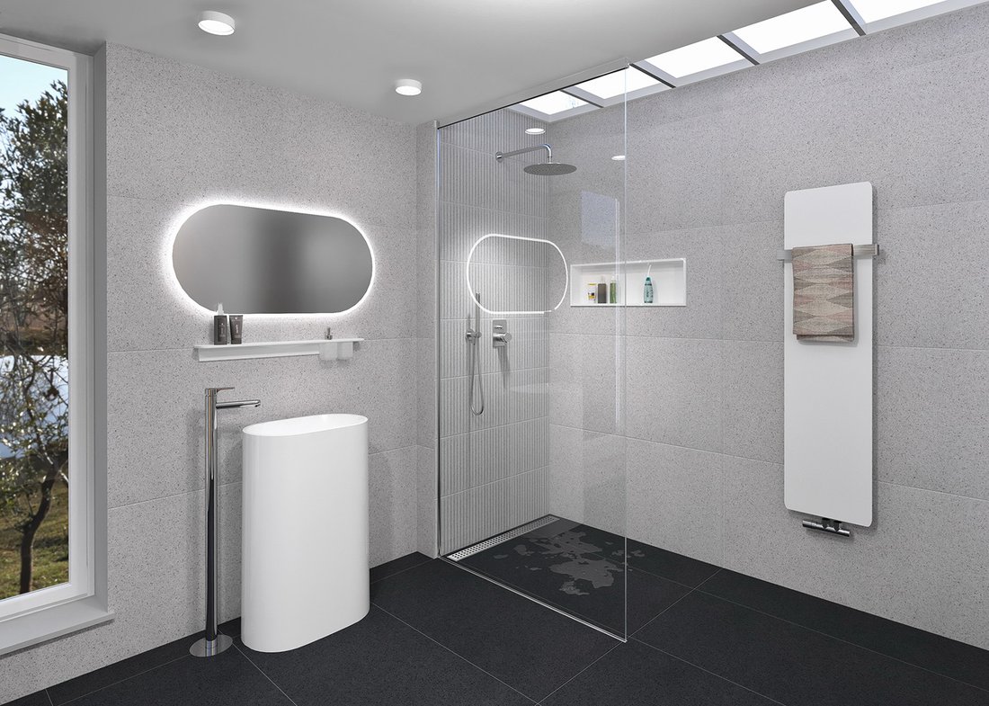 Amenajare baie lavoar freestanding Treva Amenajare baie lavoar freestanding Treva