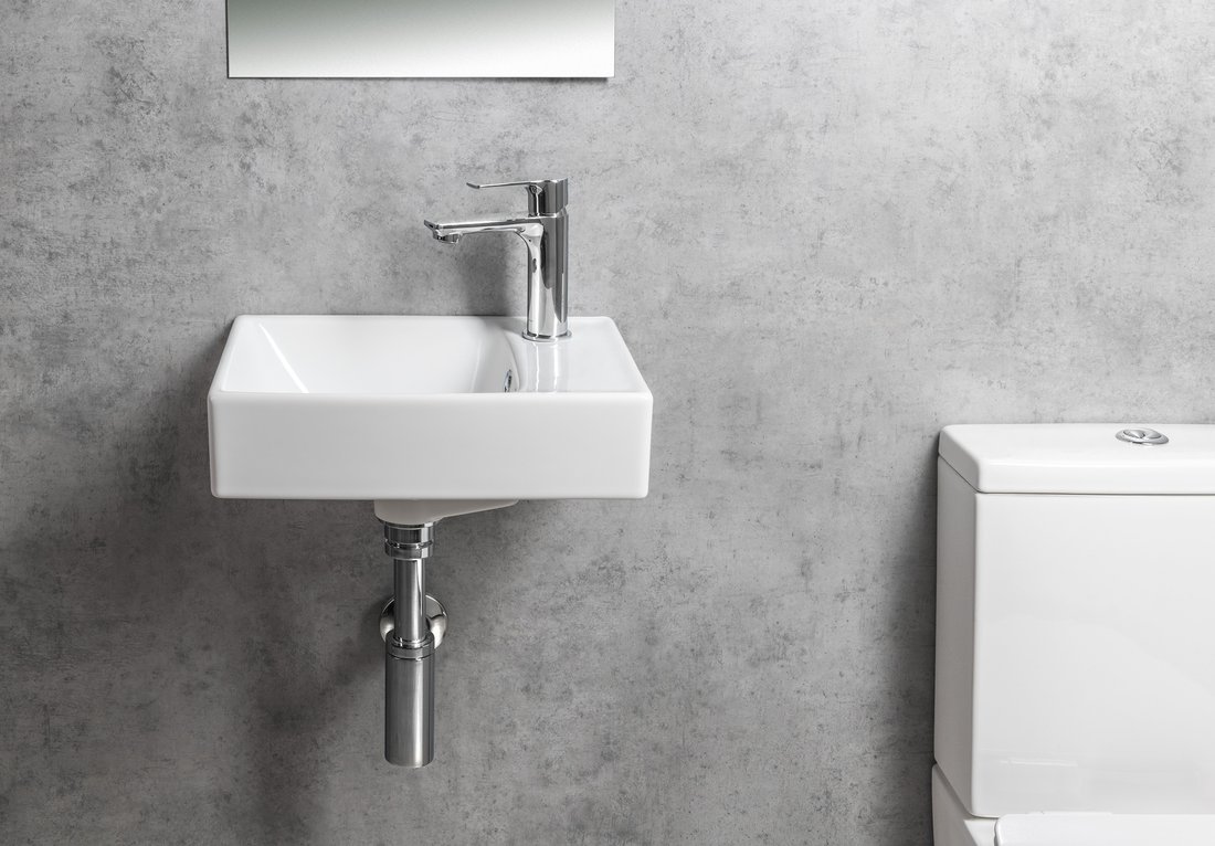 exemplu montaj lavoar Nuali suspendat