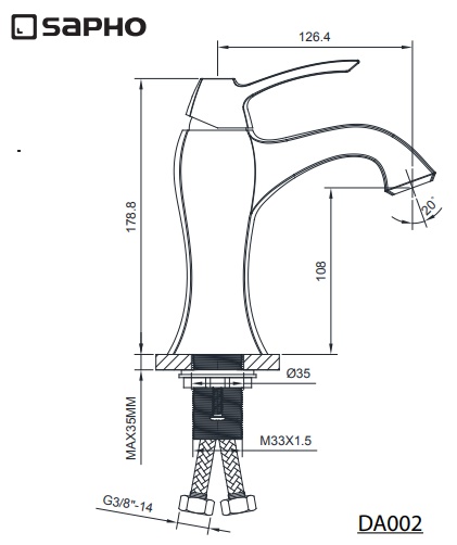 Schita dimensiuni baterie lavoar DreamArt