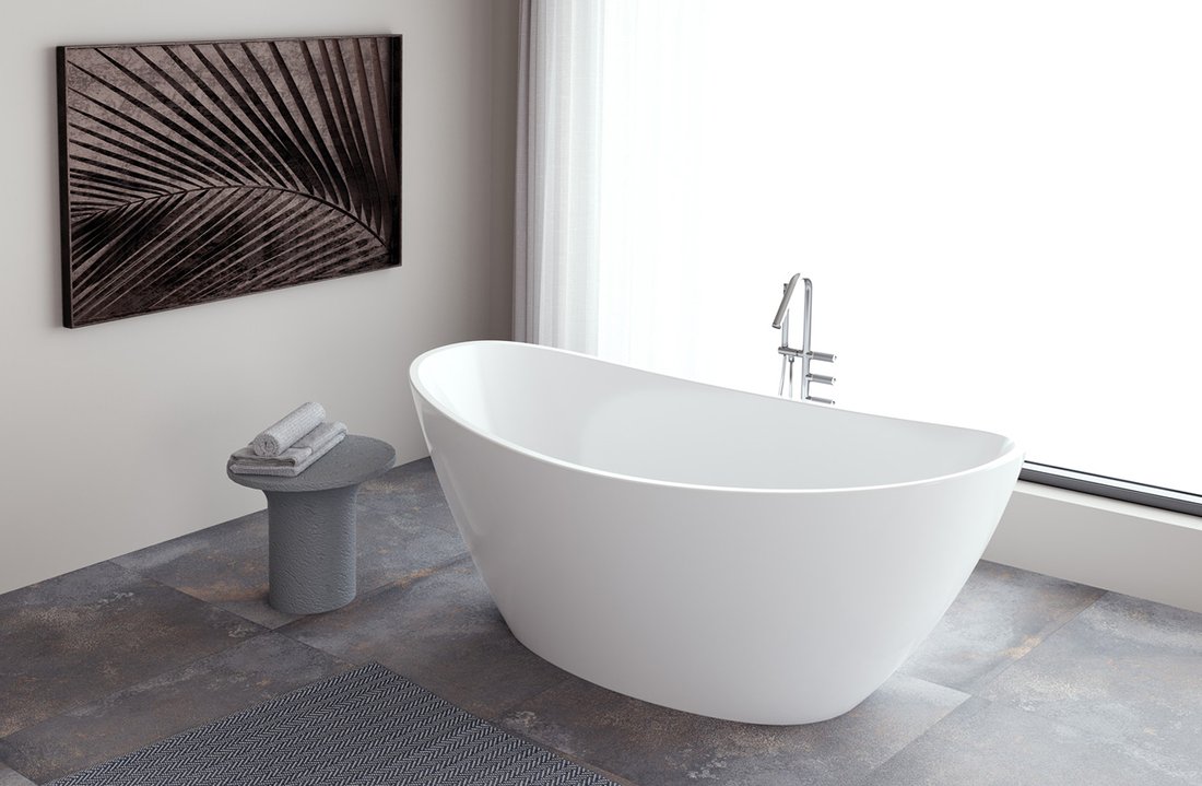 Idee amenajare baie cada freestanding ovala