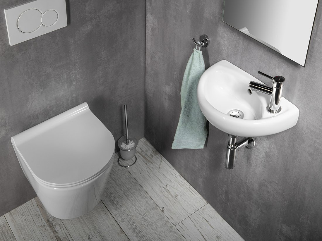 Idee amenajare baie mica lavoar Mini