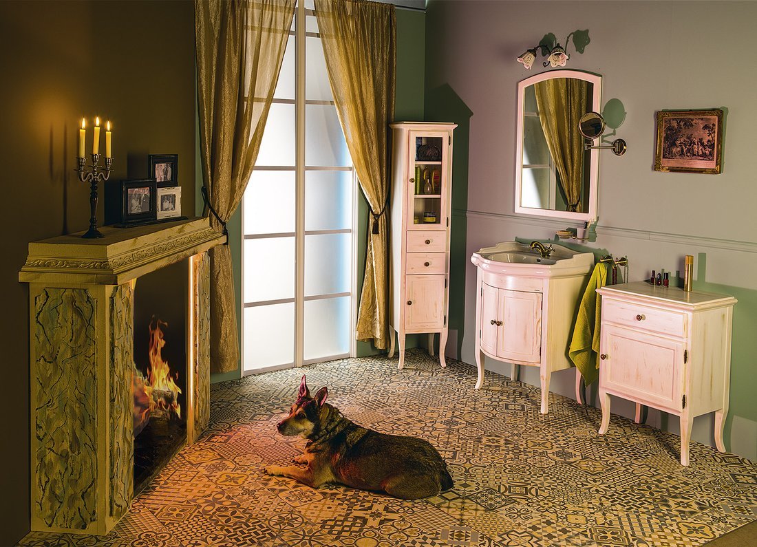 Aemanajre baie mobilier retro lemn masiv