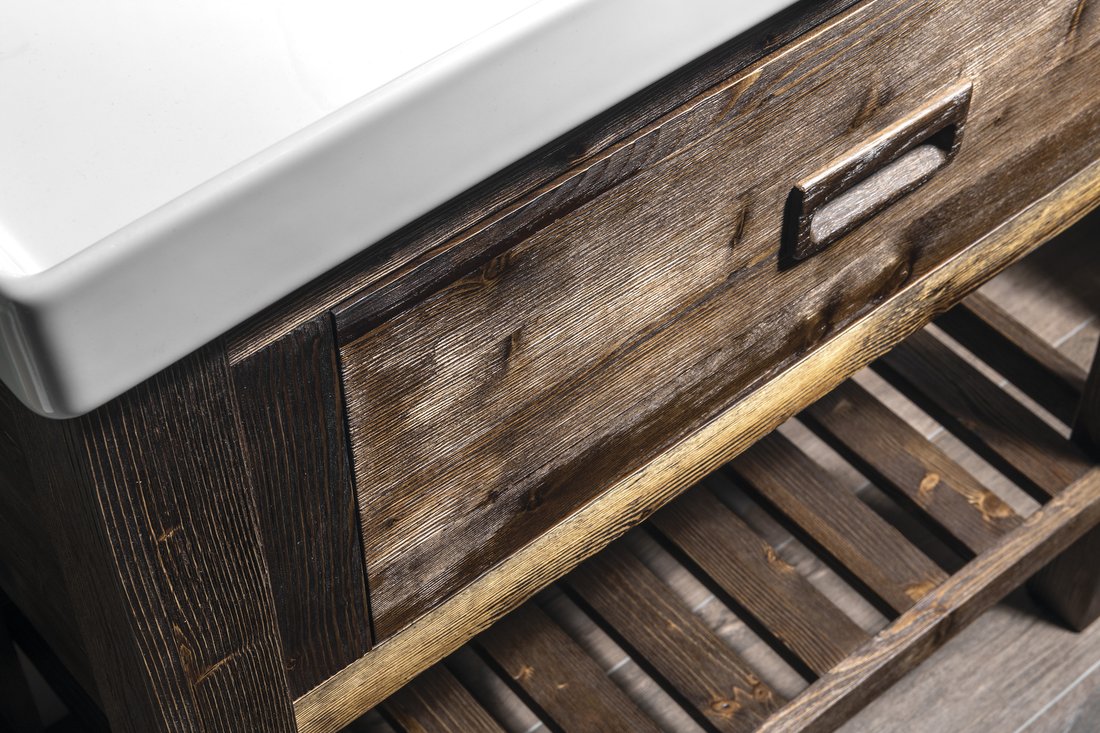 Sertar mobilier lemn masiv finisaj maro