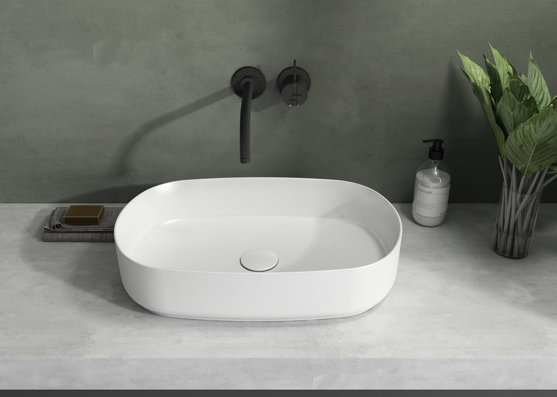 ventil lavoar alb mat decor
